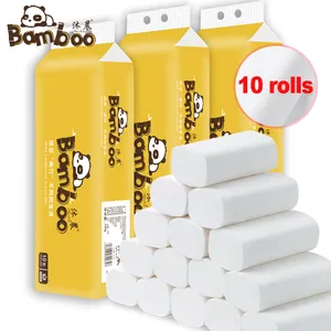 Commercio All'ingrosso della fabbrica 10 Rotoli di Carta Tovagliolo Della Pelle-Friendly 4-Ply carta Igienica Gigante Rotolo di Carta Da Cucina Asciugamano