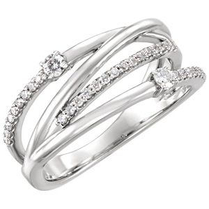 Anello con Linee Geometriche per Donne, Elegante Accessorio Minimalista per Feste e Matrimoni, Regalo - Product Image 1