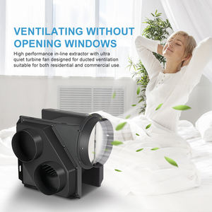 พัดลมระบายไอเสีย1-2ท่อพัดลมใหม่สำหรับโรงแรมเกสท์เฮ้าส์ห้องน้ำพัดลมระบายอากาศแข็งแรงในร่มที่เงียบสงบ - Product Image 6