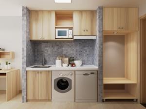 Hampton Inn ensembles <span class=keywords><strong>de</strong></span> chambre d'hôtel en bois King tête <span class=keywords><strong>de</strong></span> lit table <span class=keywords><strong>de</strong></span> chevet Table d'appoint meuble TV Table porte-bagages meubles d'hôtel - Product Image 5