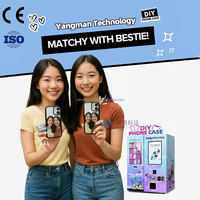 Distributeur automatique de coques de téléphone portable personnalisées, avec paiement par billets, disponible 24h/24, pour usage commercial