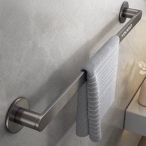 Excellent Towel Rack Wall Mounted Rectangle Durable Storage Bathroom Use - Product Image 1