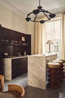 Vermonhouzz OEM ODM Maison Ensemble d'armoires de cuisine entières en bois Contreplaqué en forme de L de style américain Petites armoires de cuisine modernes