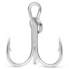 Anzuelo de Pesca de Acero con Alto Contenido de Carbono No. 4 Anzuelos Triples con Ranura para Sangre para Pesca en Agua Dulce, Estanques, Lagos y Mares - Product Image 4