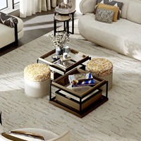Mobilier moderne et simple Table d'angle au design minimaliste et haut de gamme Table basse domestique et commerciale