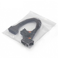 Cable de extensión OBD2 LT012 de 16 pines, macho a doble hembra, cable divisor de diagnóstico OBD2, herramientas de diagnóstico