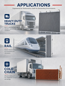 Ensemble de condenseur de climatisation pour camion lourd <span class=keywords><strong>Autocar</strong></span> ACX64 2022 - Remplacement direct A6120025001 - Product Image 5