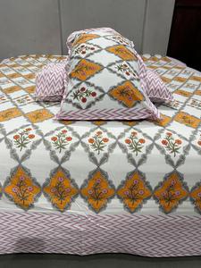 Juego de Ropa de Cama de Algodón con Estampado Floral Tradicional, Tamaño King Size Doble, Bordado, para Uso en Todas las Estaciones - Product Image 2