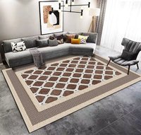 Tapis persan antidérapant grande taille pour salon, tapis de chevet, tapis de sol pour machine à laver le linge