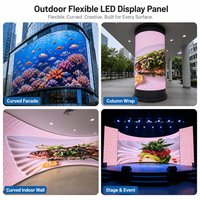 Pantalla LED Flexible de Alquiler P2.9 P3.91 500x500mm, Panel de Video LED Curvo para Escenarios, Conciertos, Eventos, Interiores y Exteriores