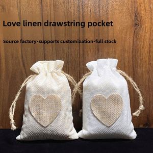 Sac en toile de jute créatif pour Halloween et Noël, pochette pour bonbons et rangement - Product Image 2