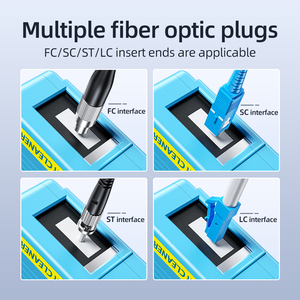 Caja de limpieza de extremos de fibra, limpiador de pigtails, herramienta de limpieza de fibra, herramientas de limpieza de fibra óptica FTTH para SC/ST/FC - Product Image 3