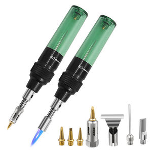 KHC Gas Soldering Iron Welding Portable Battery-Powered 120-300W Multi-Function <b>Station</b> Straight Tip Pencil Grip 300-500C 5S - Product Image 2
