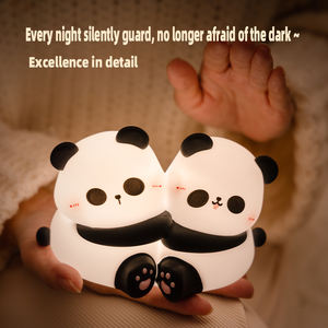 <span class=keywords><strong>Panda</strong></span> carino e anatra a forma di sensore in Silicone Touch LED luce notturna lampada da letto ricaricabile con luce calda di colore per camera da letto per bambini - Product Image 5