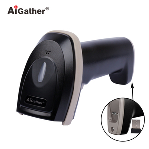 Aigather A-9568N Draadloze Ingebouwde 2000Mah Batterij 2d <span class=keywords><strong>Barcode</strong></span> Qr Code Scanner Met Mini 2.4G Usb Ontvanger En Type C Kabel - Product Image 3