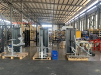 Machine de musculation professionnelle à charges réglables pour triceps, bras et épaules, fournie directement par l'usine