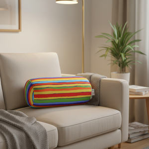 Oreiller tubulaire rond en <span class=keywords><strong>microbilles</strong></span>, soutien cervical, ODM, soutien du dos, de la tête et du cou, entrejambe pour dormir, oreiller tubulaire pour canapé à domicile - Product Image 1