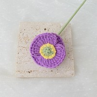 Wol rajutan tangan buket bunga abadi Poppy kecil bunga buatan dewi tinju grosir bunga buatan Artisan