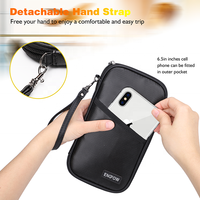 YHX OEM/ODM sac de documents ignifuge RFID bloquant le porte-passeport pour l'argent de voyage pochette de rangement pour carte de crédit étui de sécurité familial