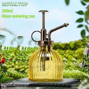 <span class=keywords><strong>Arrosoir</strong></span> en verre <span class=keywords><strong>à</strong></span> une main pour vaporisateur en verre d'intérieur 6 pouces, bande Vintage, brumisateur de plantes en verre avec <span class=keywords><strong>pompe</strong></span> supérieure en plastique Bronze - Product Image 2