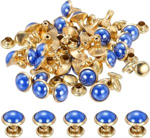 PATIKIL Mm Turquoise – Kits de rivets rapides, rivets à double capuchon pour le cuir, pour la fabrication artisanale et la réparation - Product Image 1