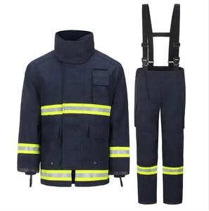 WANZEN469ノメックスアラミドケブラー消防士スーツ3M反射ストリップNFPA1971消防士ユニフォーム消防ジャケットパンツ - Product Image 4