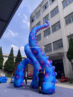 Tentacules gonflables d'éclairage géant de Offres Spéciales pour les bras gonflables de poulpe de décoration de construction pour la publicité