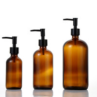 Botol semprot rambut kaca silinder kustom 500ml kemasan kosong warna-warni dengan penyemprot pompa permukaan cetak layar Logo
