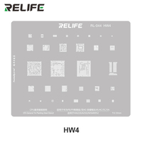 RELIFE RL-044 Série HW – Kit de pochoirs en acier intégrés pour CPU / 16 pièces pour la réparation de téléphones mobiles