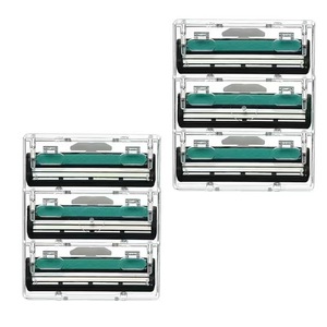 Double Layer Manual Razor Blade Stainless Steel Replacement Heads For Shaving 3 Pack - Product Image 2