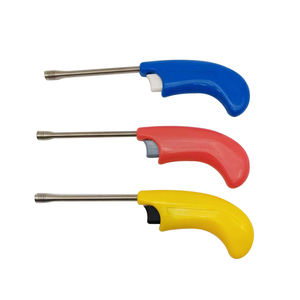 Briquet de cuisine couleur corail, buse métallique flexible, plastique ABS, allumage piézo, utilisation BBQ, pas de gaz requis - Product Image 1