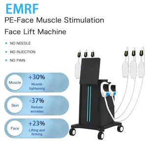 No invasivo emrf microcorriente eliminación de arrugas RF estiramiento de la piel estimulador muscular lifting facial EMS PE máquina facial