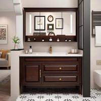 Meubles de salle de bain de luxe fabriqués en usine avec lavabos, plusieurs styles au choix.