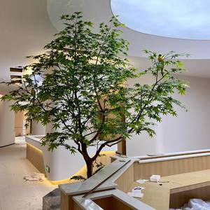人造枫树、绿色植物、室内盆栽装饰、假树、仿生植物、从地板到天花板的景观美化 - Product Image 4