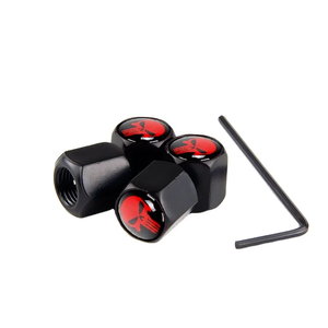 Juego de 4 Tapas de Válvula Antirrobo Universales para Automóvil, Modificación Deportiva, Tapas de Válvula de Neumático Antirrobo - Product Image 5
