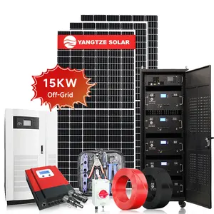Generator listrik tenaga surya untuk rumah, 15 kw off grid sistem tenaga surya