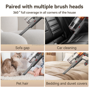 3-in-1 Kabelloser Staubsauger für Haustiere mit LED-Beleuchtung Handstaubsauger für Tierhaare Teppich Hartböden Stabstaubsauger - Product Image 5