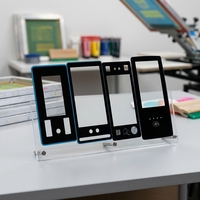 Panneau d'affichage en verre tactile intelligent de 1 mm, panneaux de verre pour écran d'ascenseur, panneau de boutons, verre trempé imprimé par sérigraphie