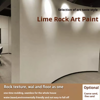 Peinture artistique imperméable de type pierre, revêtement en poudre de calcaire, revêtement de bâtiment, application au pinceau pour sol, liquide
