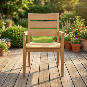 Fauteuil de salle à manger d'extérieur moderne et minimaliste en plastique de luxe pour balcon - Étanche, écologique, durable et confortable pour chambre et parc - Product Image 3
