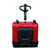 Chariot élévateur électrique Longyuan avec batterie au plomb-acide, dimensions des fourches 1100x160x100, pneus en polyuréthane, fonctionnement en position debout