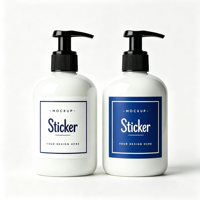 Autocollants personnalisés avec logo de marque, rouleau d'autocollants imperméables résistants à l'huile, étiquettes privées pour les bouteilles de lotion pour le corps, de shampoing