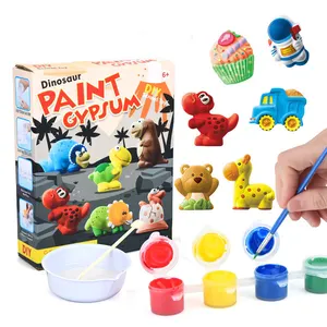 Hot selling children's DIY handmade creative plaster painting painted plaster toy set parent-child interactive game