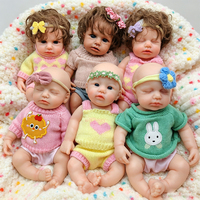 Poupée Bébé Reborn en Silicone OEM 30 cm Corps Entier, Cheveux Implantés, Douce et Réaliste, Cadeau Artistique de Collection
