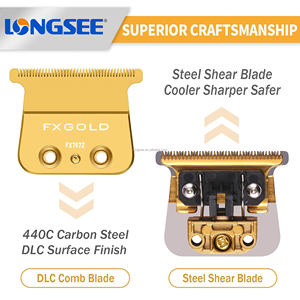 Lames de rechange jetables en acier inoxydable durables, très vendues, pour tondeuses <span class=keywords><strong>Babyliss</strong></span> FX707, accessoires pour outils de coupe, cheveux - Product Image 6