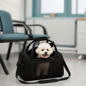 Hãng hàng không được phê duyệt vật nuôi tàu sân bay túi cho mèo chó, sân bay dưới ghế mềm mặt du lịch tàu sân bay, OEM ODM - Product Image 4