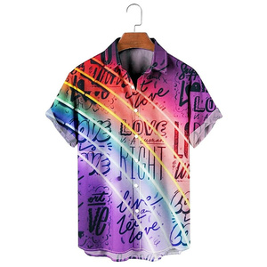 Camisa de Manga Corta con Botones y Estampado de Nombres de Dios de Jesucristo, Moda Verano <span class=keywords><strong>para</strong></span> Hombre, Estilo Casual Cristiano, Venta al Por Mayor - Product Image 5