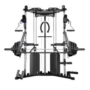 Máquina Smith Multifunción de Acero y Plástico ABS para Gimnasio, Banco de Pesas, Ecológica, Marca MR, Negra, Portátil y Resistente - Product Image 1