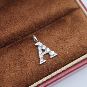 Collier avec pendentif lettre en argent 925 classique UM Jewelry pour femmes, enfants, anniversaires, mariages et occasions de fête - Product Image 6