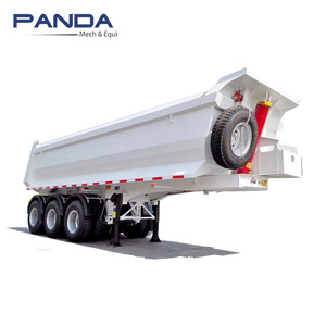 3 Ejes 30m3 35m3 de alta resistencia en forma de U empujar hacia fuera la descarga trasera semirremolque precio bajo usado <span class=keywords><strong>volquete</strong></span> camión <span class=keywords><strong>volquete</strong></span> para la venta - Product Image 1
